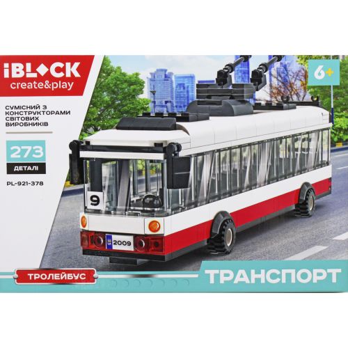 Конструктор "IBLOCK: Троллейбус", 273 детали фото