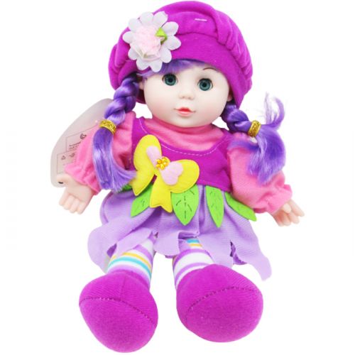 Мʼяка лялька "Lovely Doll", фіолетова фото