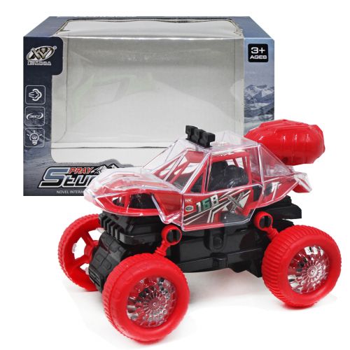 Машинка музыкальная "Stunt Car", с дымом (красная) фото