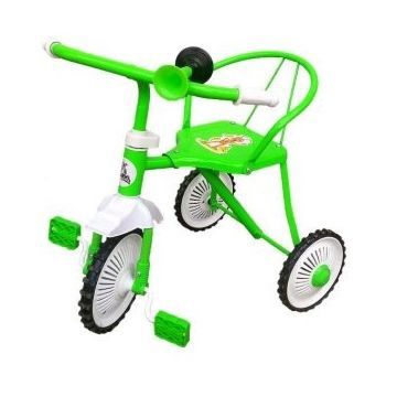Уцінка.  3-х колісний велосипед "Неоновий гвоздик" (зелений) - тріщини на колесах фото