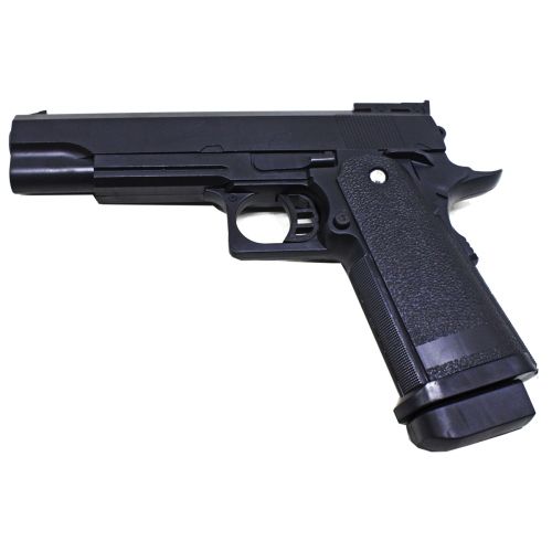 Пистолет пластиковый на пульках (22 см) фото