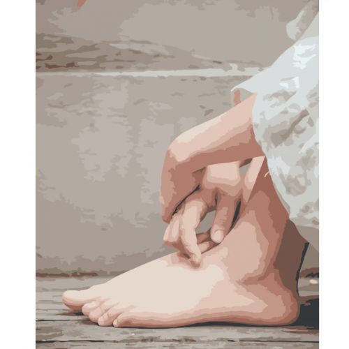 Картина за номерами "Ніжні ніжки" ★★★ фото