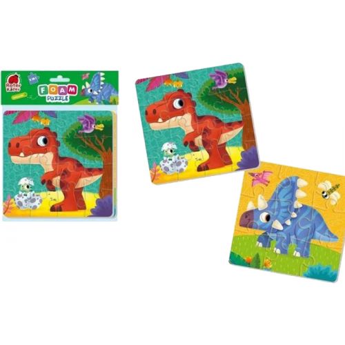 Мягкие пазлы 2в1 "Foam Puzzle: Динозавры"  мініатюра фото 1