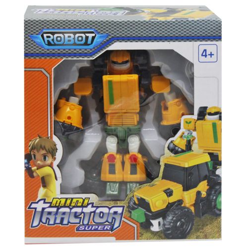 Трансформер "Робот-трактор" жовтий фото