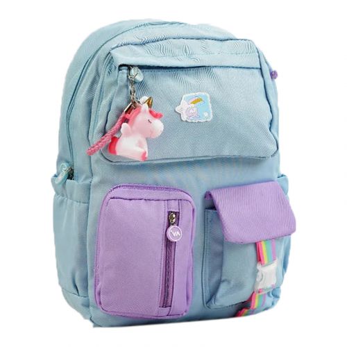 Рюкзак детский "Единороги" (голубой) фото