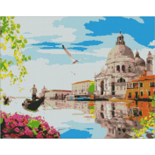 Алмазна мозаїка "Яскрава Венеція" 40х50 см фото