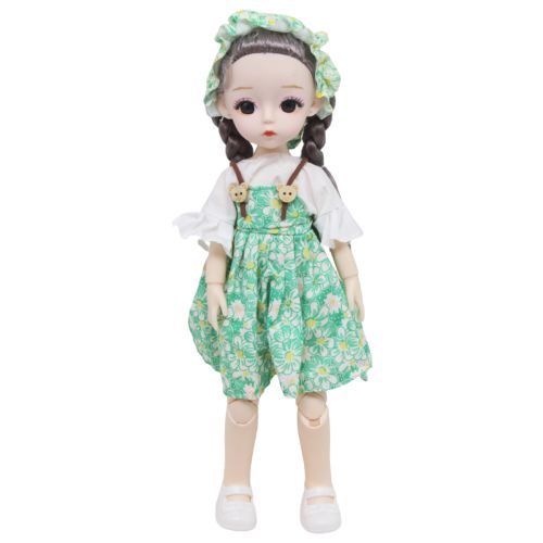 Лялька шарнірна "My baby" у зеленому (28 см) фото