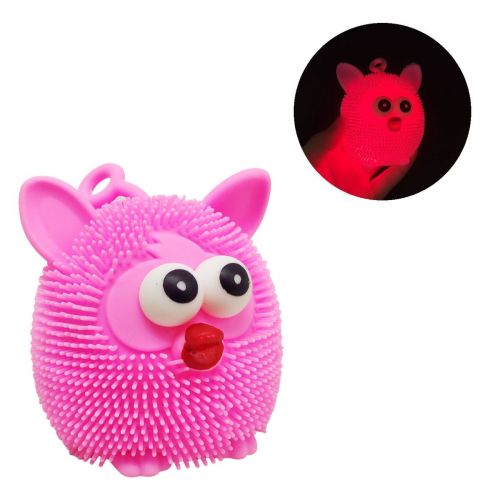 Уцінка.  Іграшка антистрес зі світлом "Furby" (рожевий) відклеене одне око фото