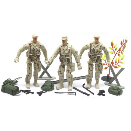 Комбат 3 військові фігурки, зброя, аксесуари, у пакеті фото