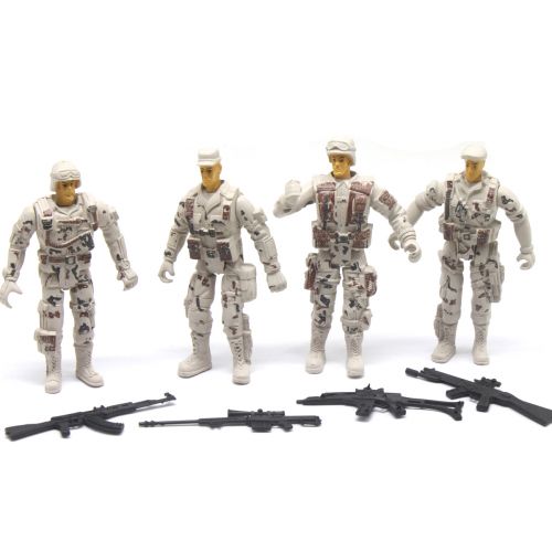 Комбат 4 військові фігурки, зброя, у пакеті фото