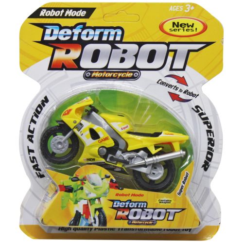 Мотоцикл-трансформер "Deform robot", жовтий фото