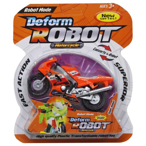 Мотоцикл-трансформер "Deform robot", помаранчевий фото