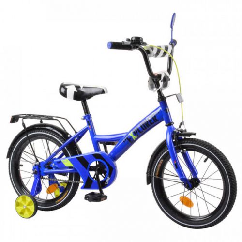 Уценка.  Велосипед "Explorer" 16" (синий) - нет рулевой рейки фото