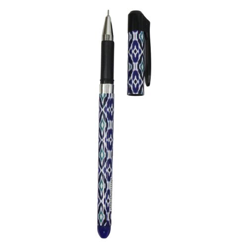 Ручка гелієва дизайнерська "Trend" 0,5мм, синя фото