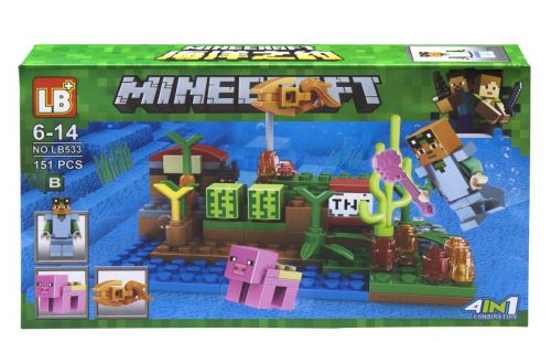 Уцінка. Конструктор "Minecraft" 151 деталь - Пошкоджена упаковка, не повна комплектація фото
