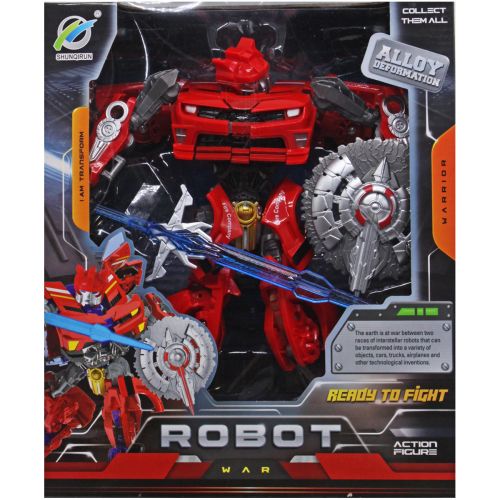Трансформер "Robot War", красный (30 см) фото