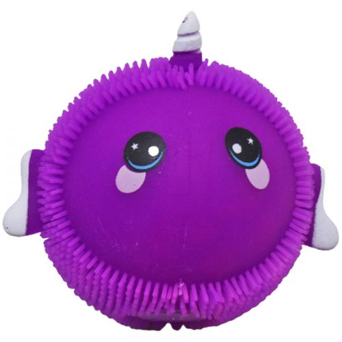 Іграшка-антистрес "Нарвал", світло (фіолетовий) фото