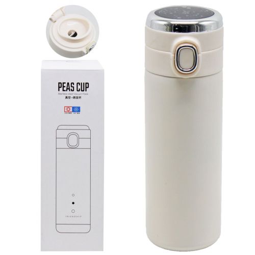 Уцінка. Термос "Smart Cup Led" 400 мл (бежевий) - примятий картинка Уцінка. Термос "Smart Cup Led" 400 мл (бежевий) - примятий фото