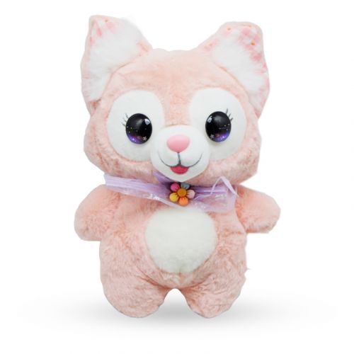 Мʼяка іграшка "Котик" 23 см, рожевий фото