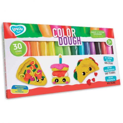 Набор теста для лепки "Color Dough" (30 шт) фото