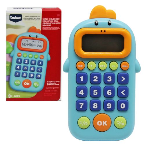 Обучающая игрушка "Калькулятор", голубой фото