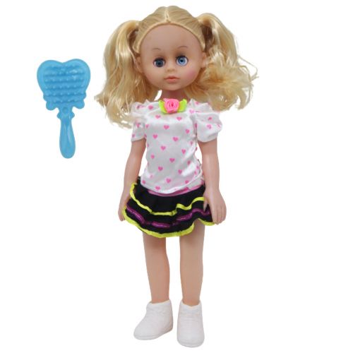 Лялька у спідниці, с расческой (33 см) фото