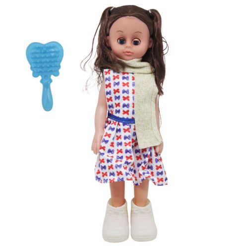 Лялька у сукні, с расческой (33 см) фото