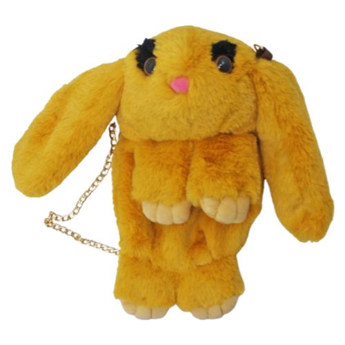 Мʼяка іграшка-рюкзак "Кролик" (рудий) фото