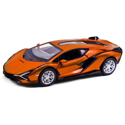 Машинка металлическая "Lamborghini Sian FKP 37", оранжевый фото
