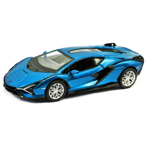 Машинка металлическая "Lamborghini Sian FKP 37", голубой фото