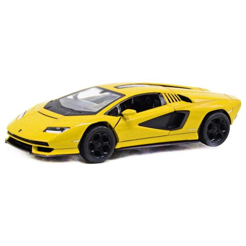 Машинка металлическая "Lamborghini countach", желтый фото