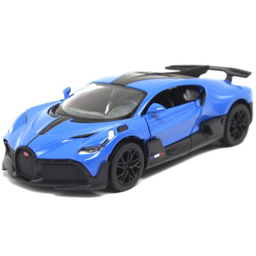 Машинка металлическая "Bugatti Divo 5", синий фото