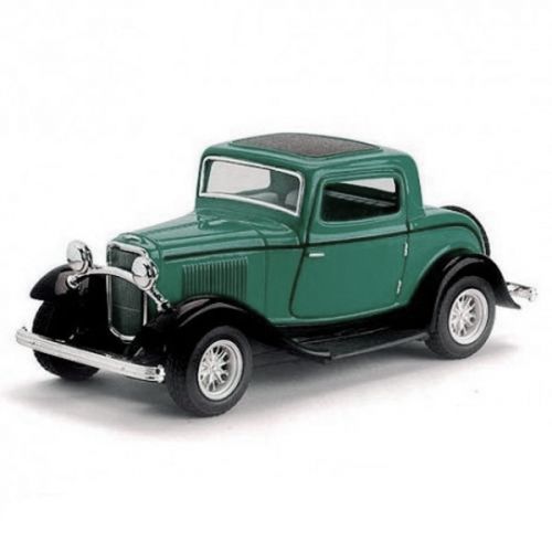 Машинка металлическая "Ford 3-window coupe 1932", зеленый фото