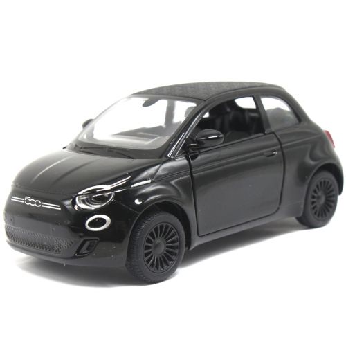 Машинка металлическая "Fiat 500E", черный фото