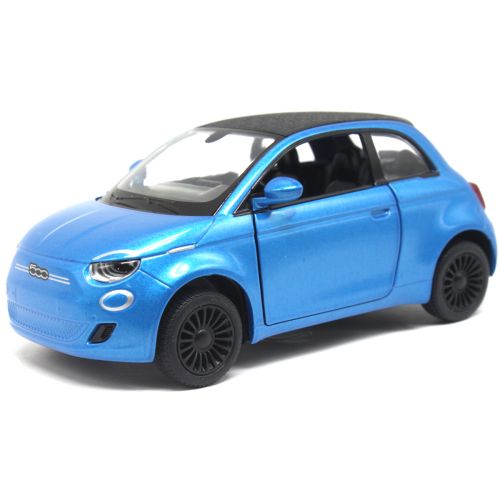 Машинка металлическая "Fiat 500E", синий фото