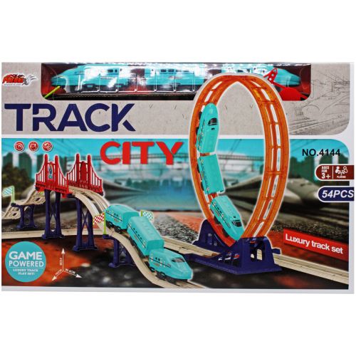 Железная дорога-трек "Track City", 54 детали фото