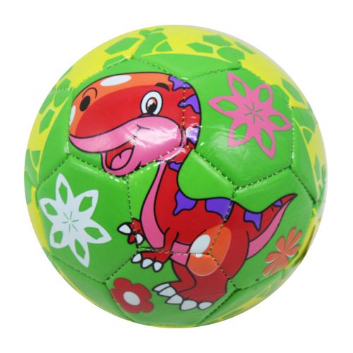 Мяч футбольный №2 Динозаврики (салатовый) фото