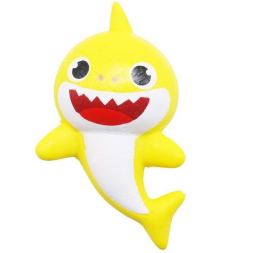 Уцінка.  Іграшка-антистрес "Squishy.  Акула", жовтий Не товарний вид та тріщина на шиї фото
