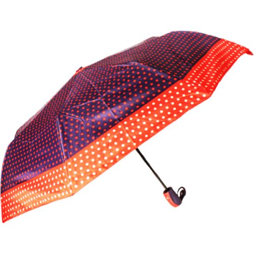 Зонтик полуавтоматический "Горошек", фиолетовый фото
