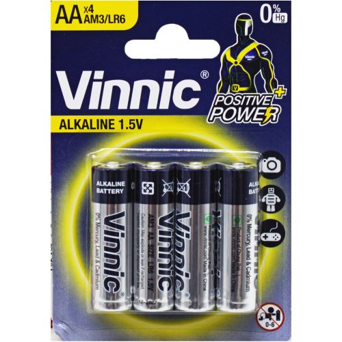 Батарейки "Vinnic" пальчикові, АА 1,5V фото
