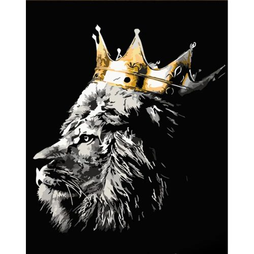 Картина за номерами "Цар звірів" 30х40 см фото