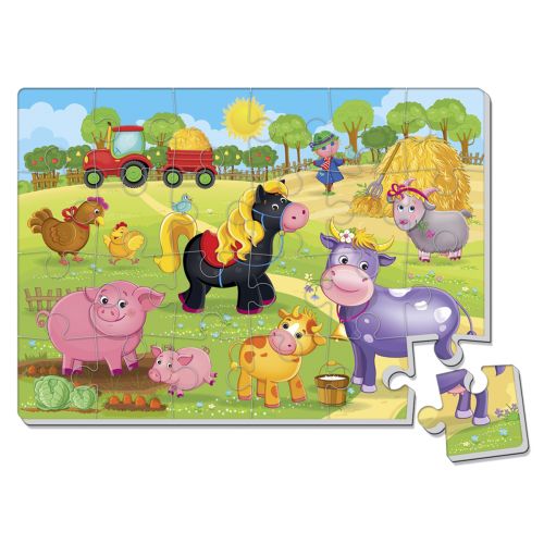 Гра розвиваюча Vladi Toys мʼякі пазли А4 Малюк зможе "Ферма" картинка Гра розвиваюча Vladi Toys мʼякі пазли А4 Малюк зможе "Ферма" фото