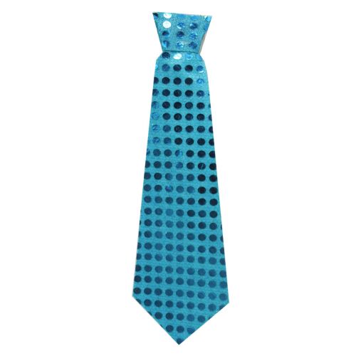 Краватка на резинці святкова, бірюзова фото