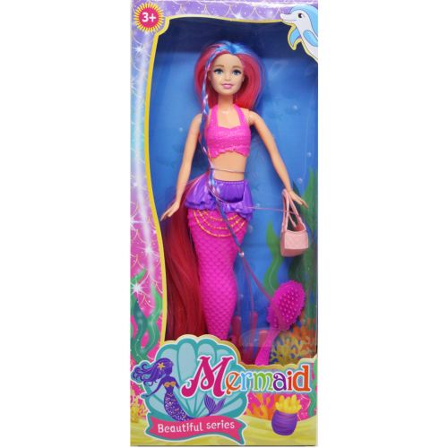 Лялька "Русалка" з аксесуарами, рожева фото