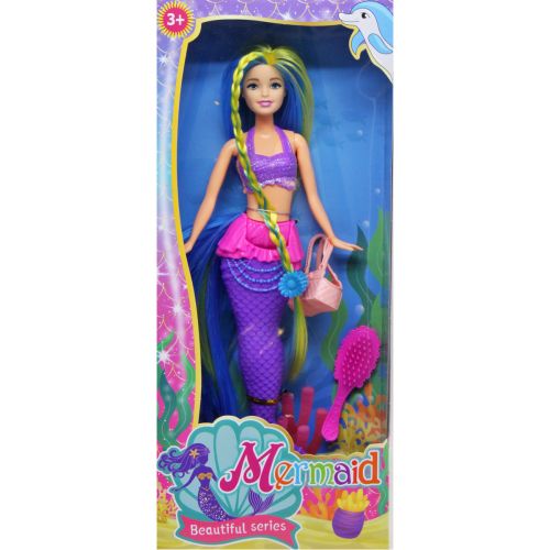 Лялька "Русалка" з аксесуарами, фіолетова фото