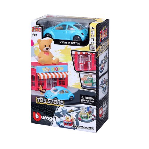 Игровой набор с машинкой "Bburago City: Магазин игрушек" фото