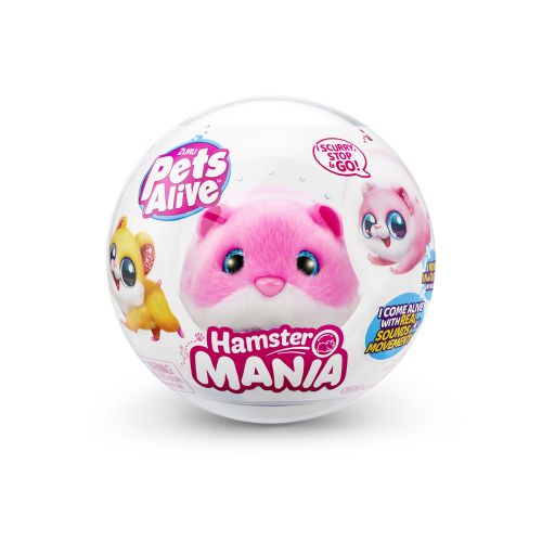 Интерактивная мягкая игрушка S1 - Забавный хомячок (розовый) фото