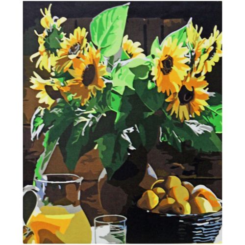 Картина за номерами "Натюрморт з соняшниками" фото