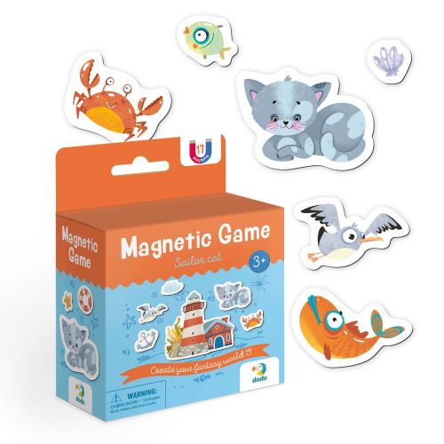 Магнитная игра "Котик-морячок" (20 магнитов) фото