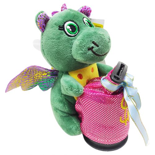Мʼяка іграшка-скарбничка "Дракончик", зелений фото